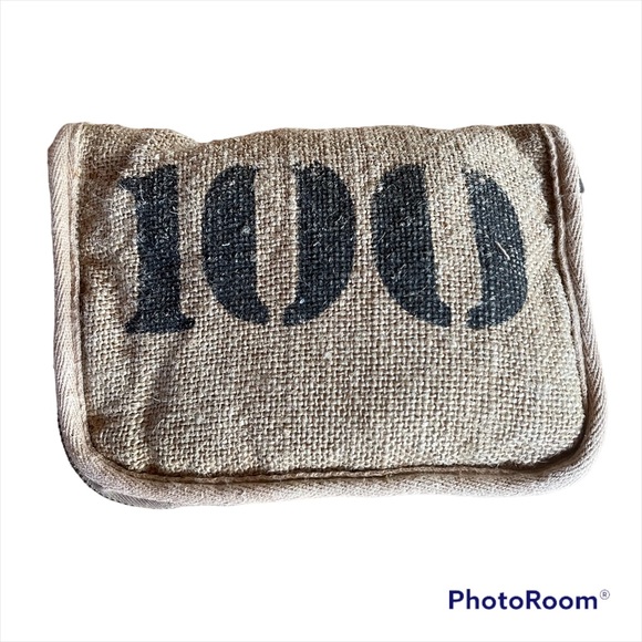 FEED Bags Y2k Feed Foldable Packable Zip Around Burlap Shopping Bag